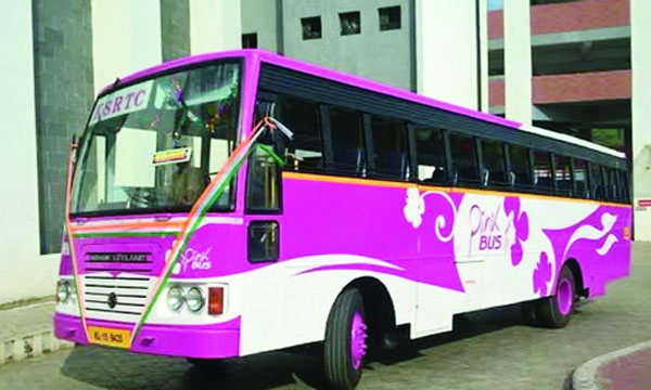 Free travel on the 'Anavandi' (KSRTC bus) will likely be restricted mostly to Pink Buses; the conductor and driver will all be women