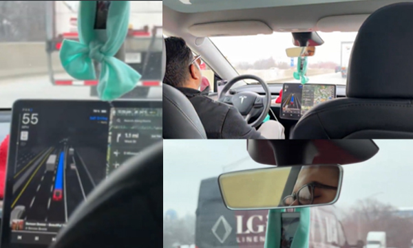 Car drives itself as uber driver sleeps soundly throughout the journey