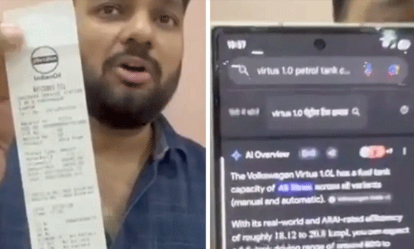 45 ലിറ്റര് ടാങ്കില് നിറച്ചത് 51 ലിറ്റര് ഇന്ധനം: ഹര്ഷ് നഗറിലെ പമ്പിനെതിരെ ഫോക്സ്വാഗണ് ഉടമ