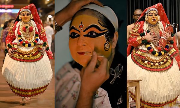 Reshmi Soman performs kadakali (Image Source: Instagram)