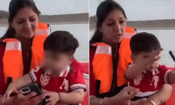 ബോട്ട് യാത്രയ്ക്കിടെ അമ്മയുടെ ഐഫോണ്‍ വെള്ളത്തിലേക്കിട്ട് കുട്ടി: സുരക്ഷാ വീഴ്ച ചോദ്യം ചെയത് നെറ്റീസണ്‍സ് 
