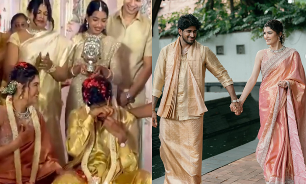 താലി പിടിച്ച് വിതുമ്പി കരയുന്ന വരന്‍; ചിരിയോടെ വധു; ഖുശ്ബുവിന്റെ മകളുടെ വിവാഹ വീഡിയോ വൈറലാകുന്നു 
