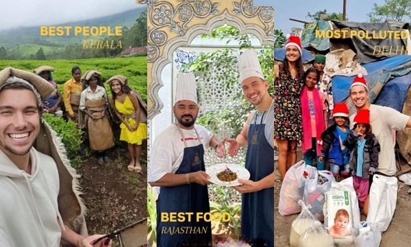 German Vlogger describe india through different states (Image Source: Instagram)