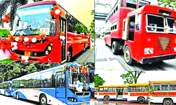 ഇടതുമുന്നണി സര്‍ക്കാര്‍ ആദ്യം രക്തചുവപ്പ് നിറം നല്‍കി ; തൃണമൂല്‍ എല്ലാം നീലയാക്കി ; ബിജെപിയുടെ ഭരണകാലത്ത് ബംഗാളിലെ ബസുകള്‍ക്ക് ഇനി കാവിനിറം...!